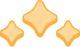 Three stars with the middle one being the biggest