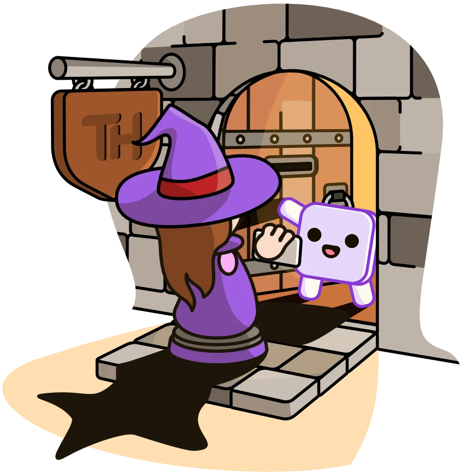 Hoppy verifying mage's identity